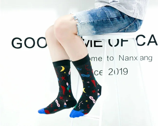 

JR-150 Comfortable Durable Crew Cotton Men Socks, Custom color