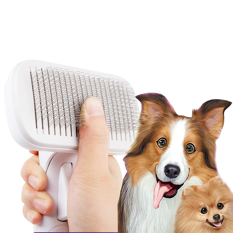 

Top Seller Pets Pet Grooming Comb Shedding Hair Remove Brush For Dogs Cats Cleaning Supply, Blue, pink, green