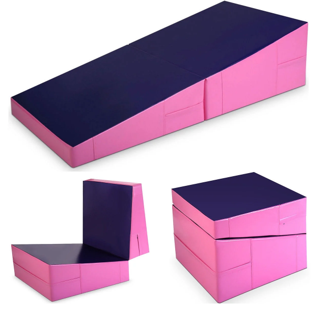 

Incline Wedge Mat Folding Slope Cheese Gymnastics Tumbling Mat, Customized color