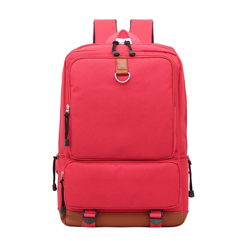 

Fashion Student School Bag Unisex Solid Color Oxford Men's Women's Backpack, As the picture display