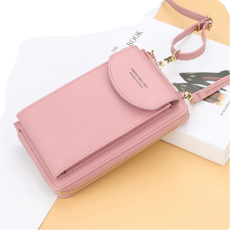 

Hot Selling Womens Cell Phone Purses Shoulder Straps Bag Pu Leather Wallet With Low Price, Customized color
