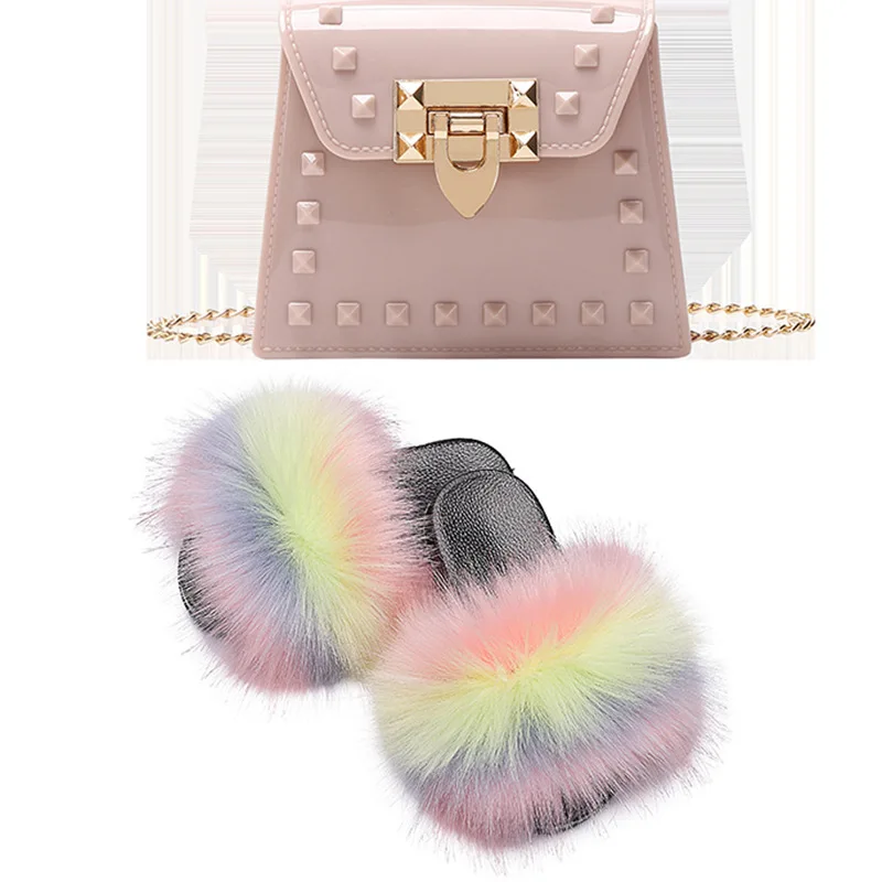 

Factory Price Pink Slippers Sandals Bag Set Factory Wholesale, 13 colors