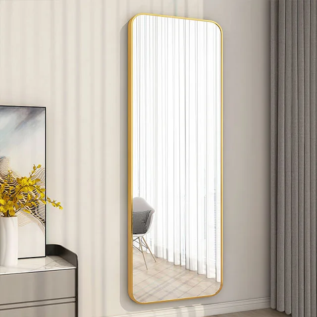 

Wholesale Modern home interior decorative 3D long standing big mirror deco wall Full Length Floor Dressing Leaning Mirrors, Gold/black/silver/grey/bronze/white