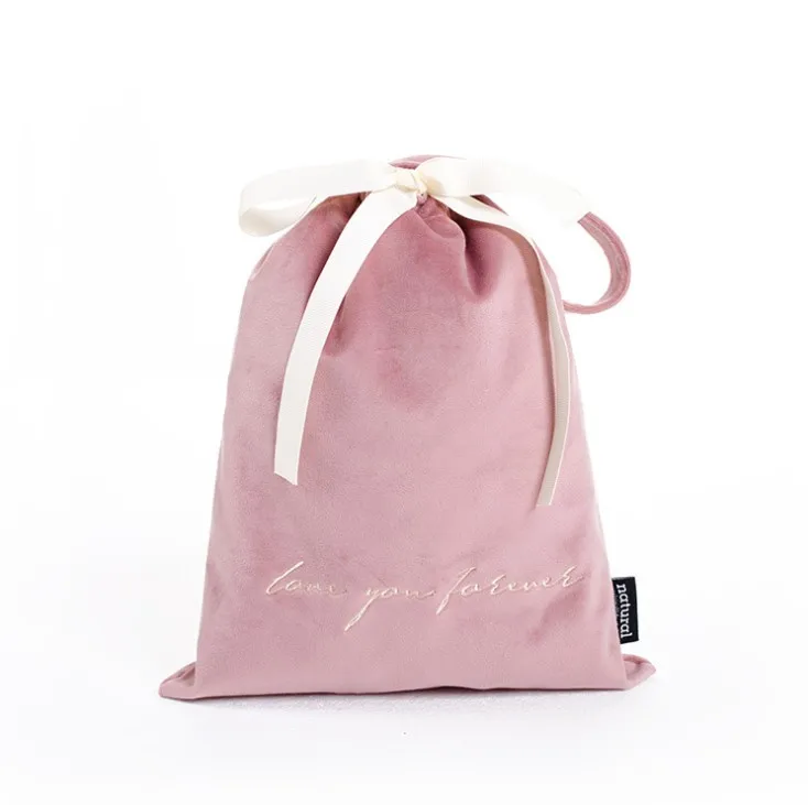 

Luxury Travel Pouch Bag Drawstring Velvet Makeup Cosmetic Bag