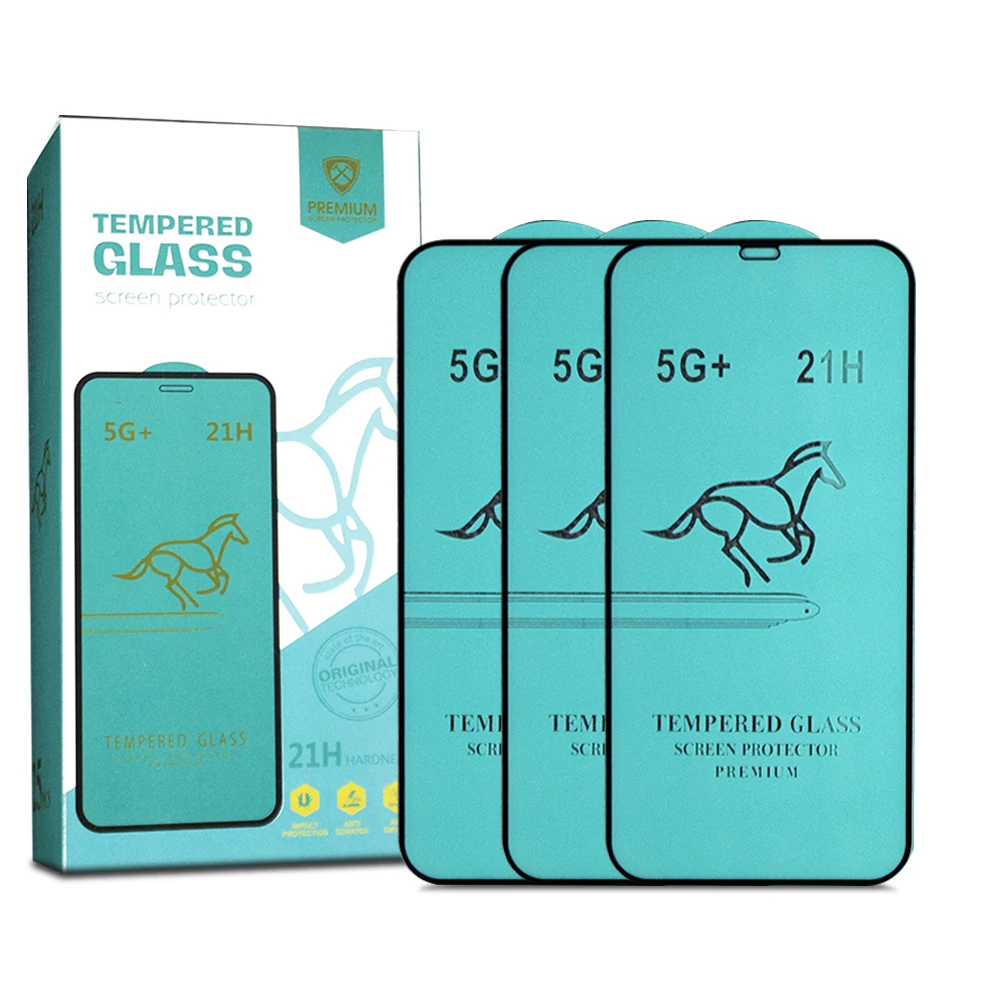 

Wholesale Price 21H Full Glue 0.33mm Tempered Glass Screen Protector For Iphone 12