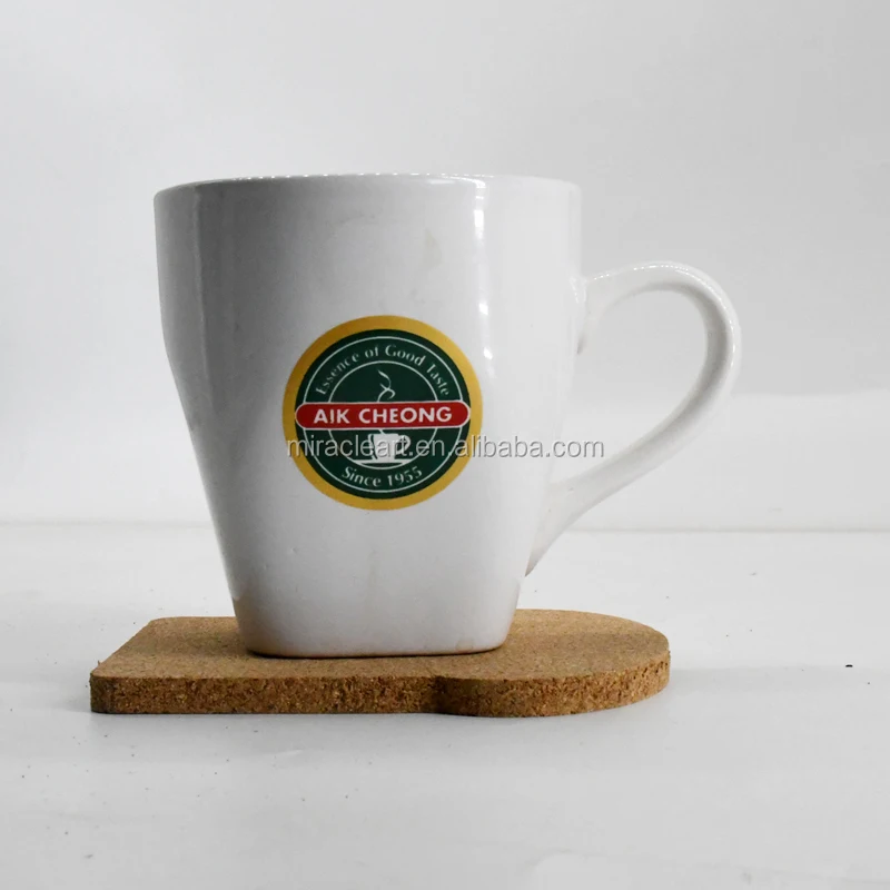 Sop Shape Blank Design Custom Logo Cheap High Quality Cork Coaster Set for Home Daily Use