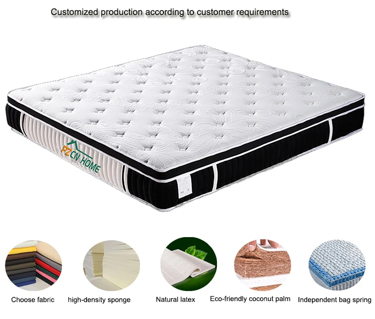 Natural latex mattress spring mattress box bed