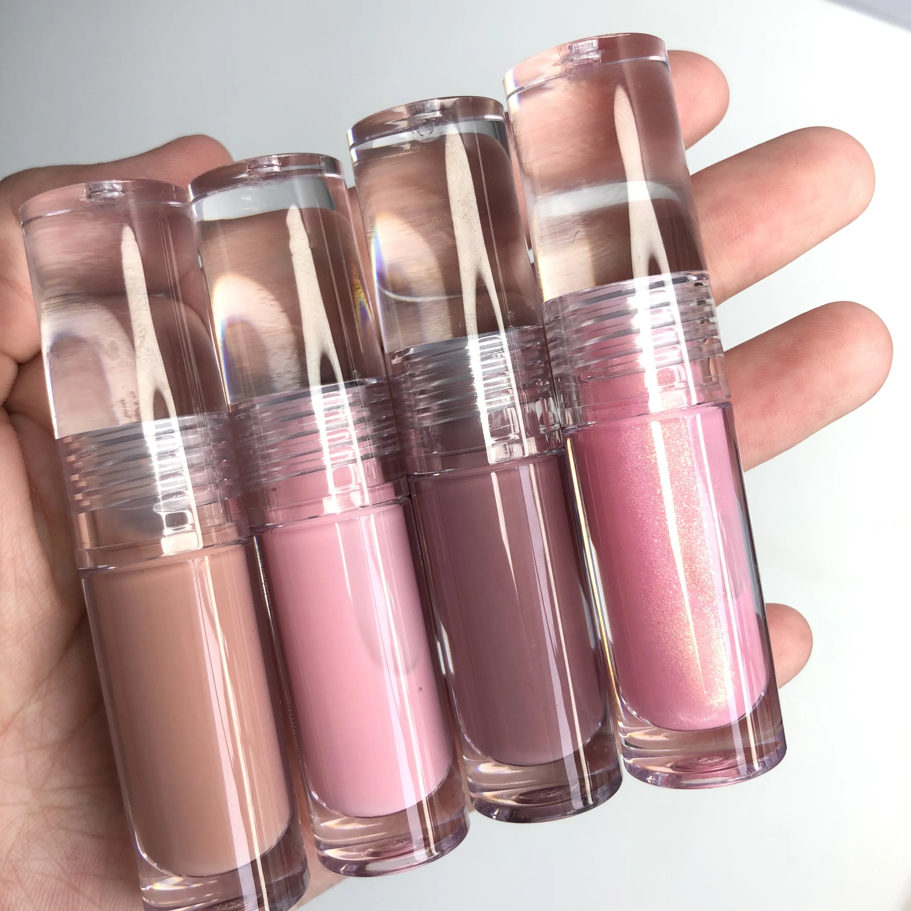 

Private label mini nude lipgloss cruelty free smooth coloured lip gloss products