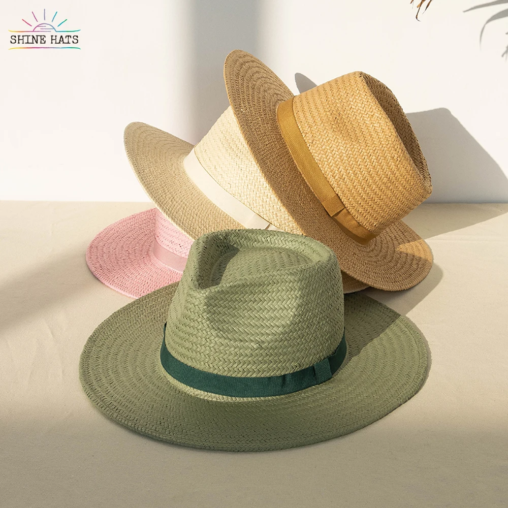 

Shinehats 2023 OEM Designer Vintage Sun Chapeau Women Summer Wholesale Sombreros Ladies Custom Wide Brim Beach Straw Hats