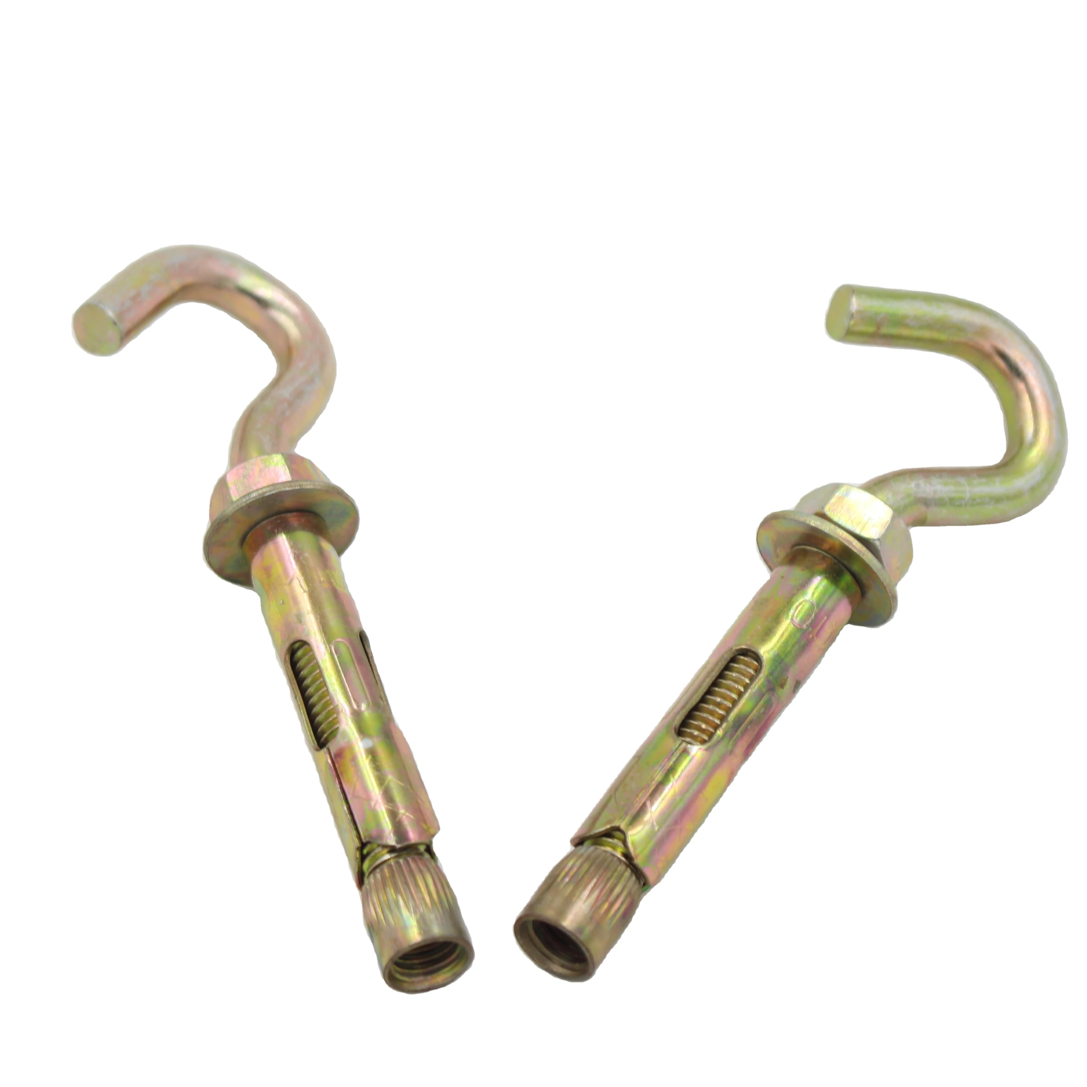 
Screw Type Expansion Anchor Bolts with zinc plated/Inch J type anchor bolts/Sleeve Anchor With Hook Bolt 