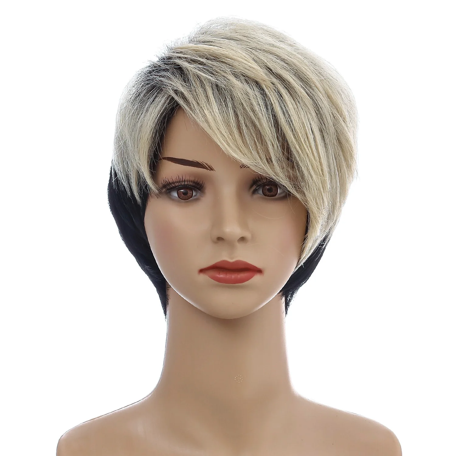 

2021 Wholesale high quality bob yellow synthetic hair wigs, As picture