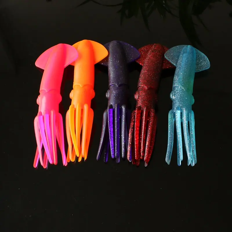 

YDM 22.5cm/70g Soft Octopus Bait Silicone Worm Fishing Lures Deepwater fishing Lure