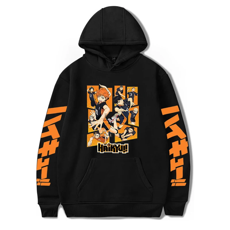 

1PC 3d custom printing Men women Karasuno Fly High Graphic Streetwear Pullover Winter Warm Unisex Anime Haikyuu Hoodies