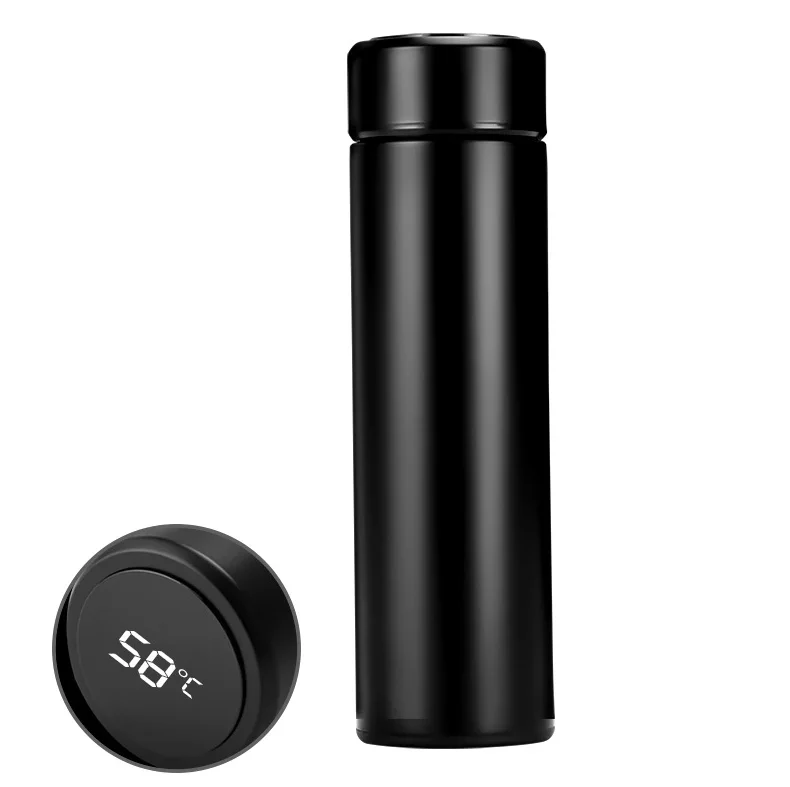 

2020 new custom logo 500ml stainless steel vacuum insulated smart digital thermal water bottle with LED temperature display