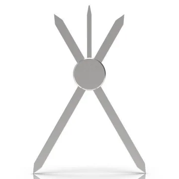 

High Quality Permanent Makeup Microblade Compass Tattoo Accessories, Silver