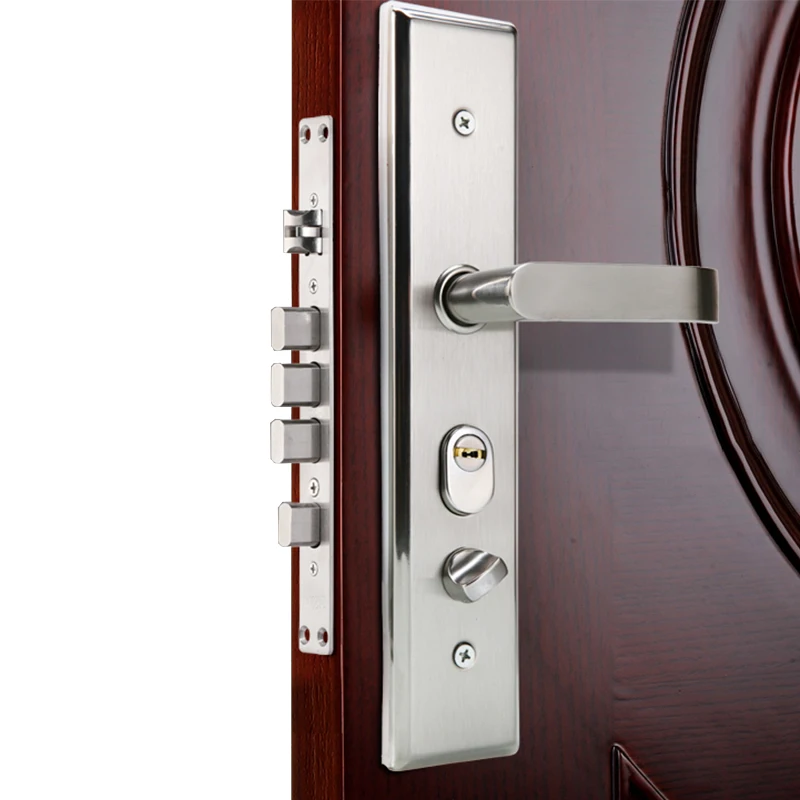 

VOC Stainless Steel Door Handle Security Lock with Keys