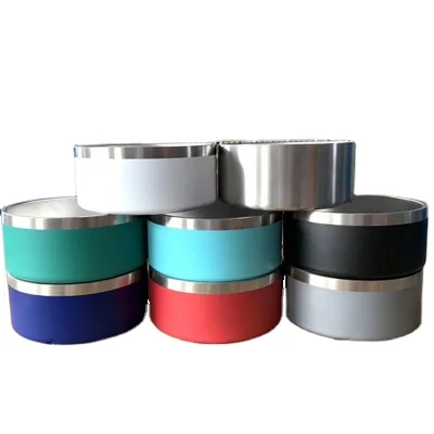 

BPA free Premium Reusable stainless steel bowl for dog and cat- 64oz and 32oz produce by TPINOX, Customized colors acceptable