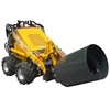Ground surface mini bucket skid steer loader