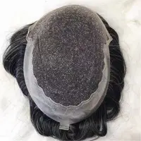 

free express full lace men wig men glue lace wig 100% human hair toupee in stock