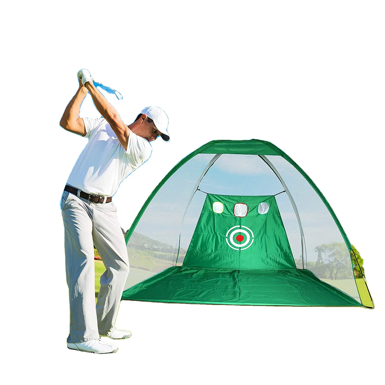 

Golf Practice Hitting Net Net Chipping Target Pockets Golf Training Aids Practice Net Set Outdoor