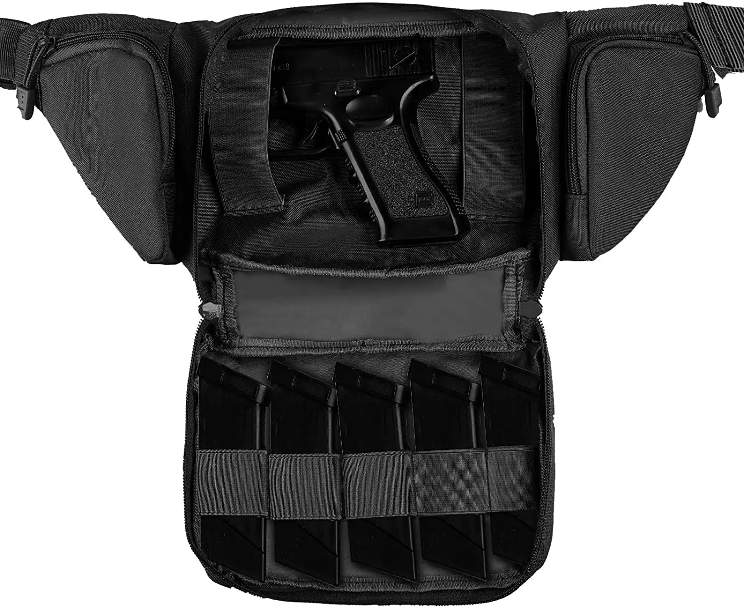 

Tactical Concealed Pistol Pouch Gun Case Carry Waist Bag Portable Handgun Holster Soft Pistol Cases Military Army Fan Waist Bags, Customized color