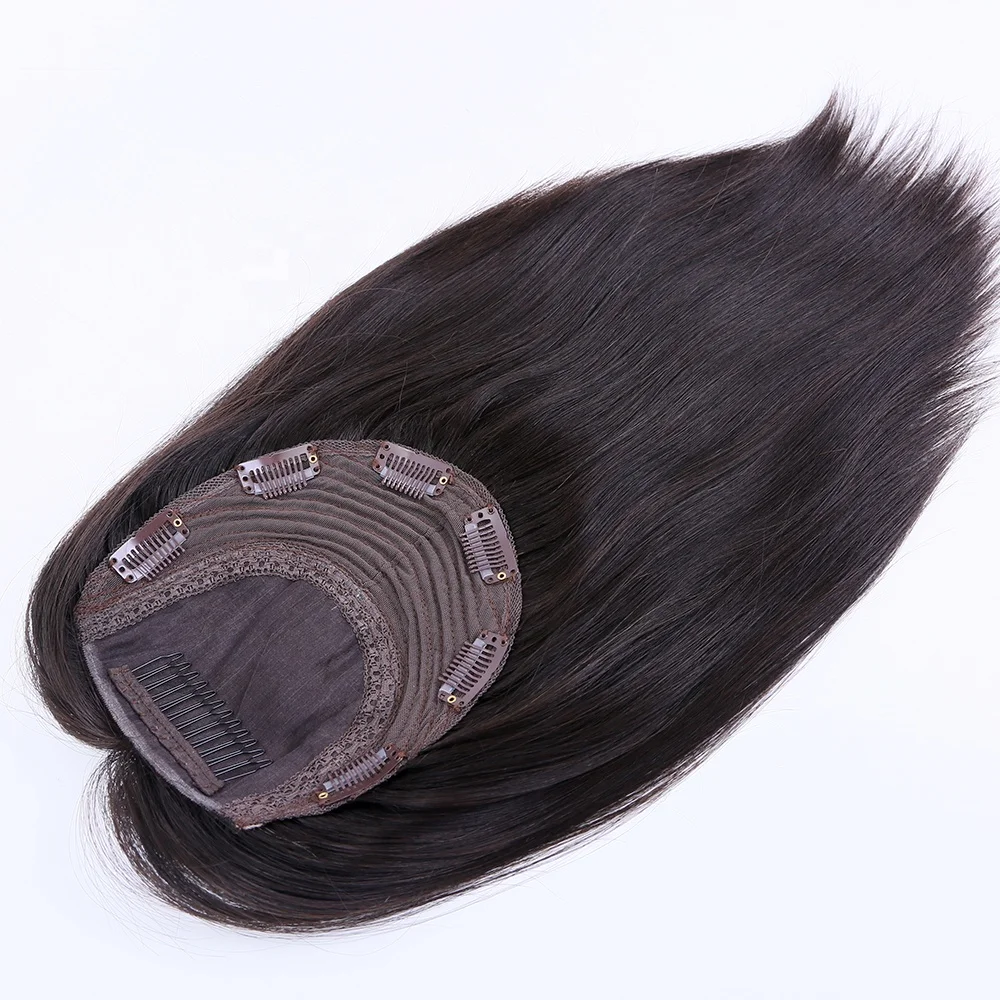 

High Quality European Remy Hair Toupee Women Silk Top Human Hair Topper