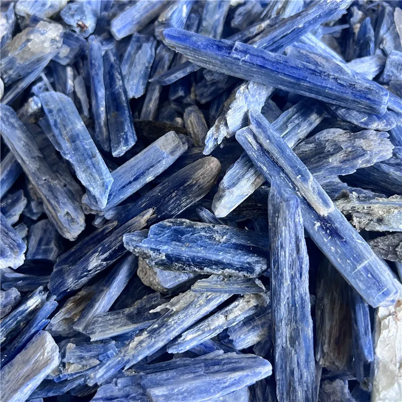 Natural Natural Raw Stick Rough Crystal Wand Blue Celestite Kyanite Strip Blades for Decoration