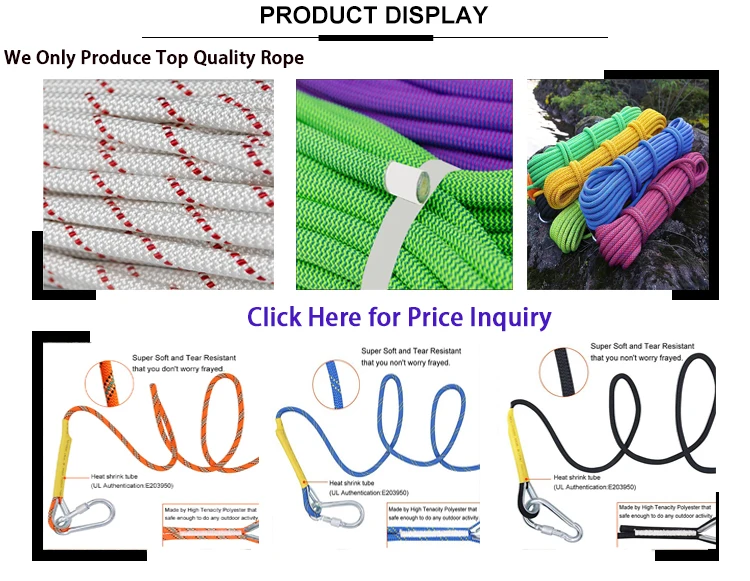 Ce Approved Rope 8mm 10mm 12mm 14mm 16mm 18mm Aerial Work Use