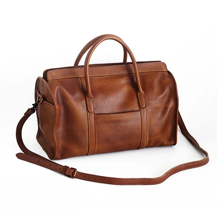

Custom High Quality Business Style Model PU Litchi Grain leather Duffle Travel Men Bag, All is available