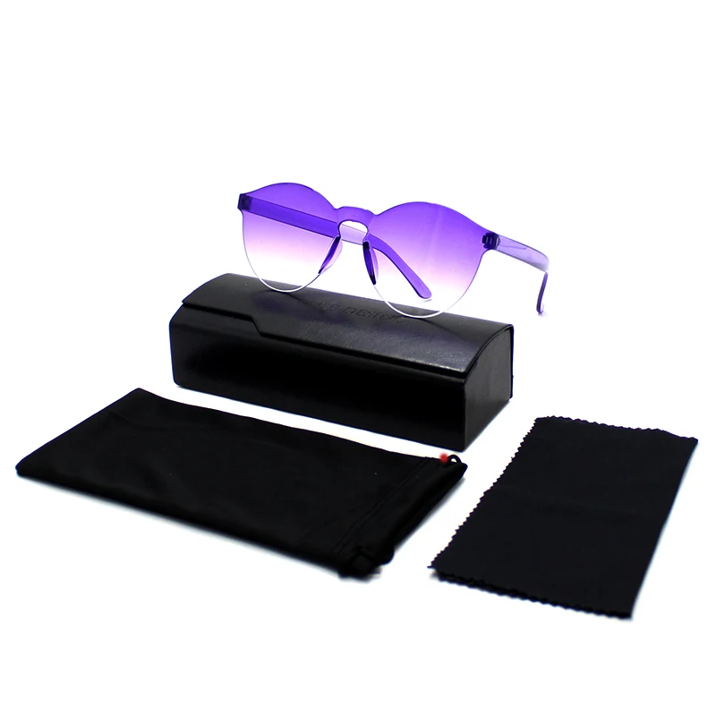 

2021 Cheap Fashion Designer Factory New Trend Frameless Siamese Multiple Color UV400 Sunglasses Sun Glass Eyewear, 5 colors