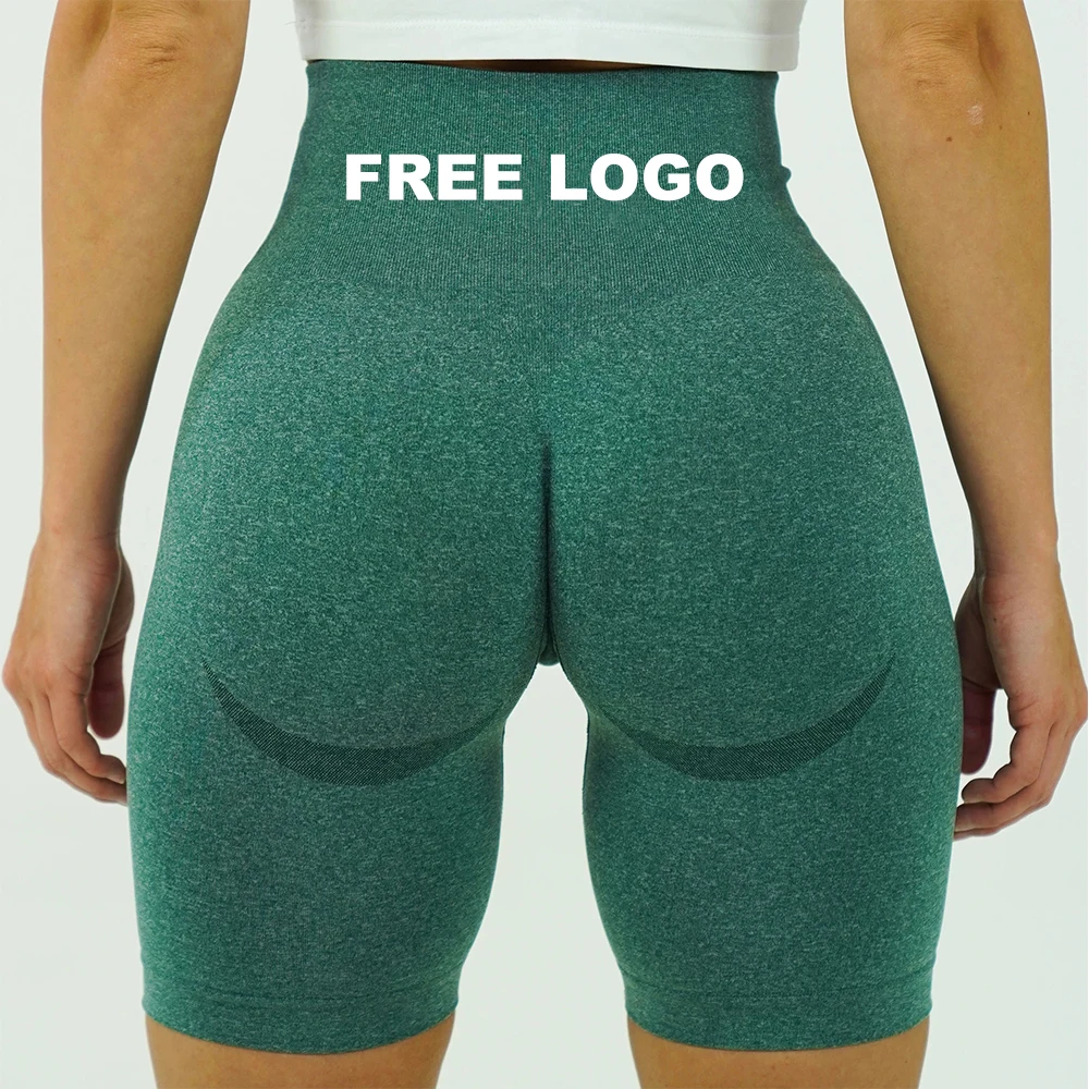 

Custom Logo Wholesale Ropa Deportiva Fitness Apparel Woman Biker Workout Sports Seamless Yoga Gym Shorts, Customized