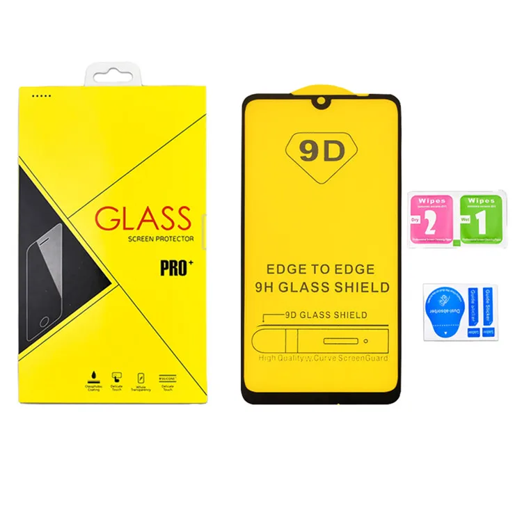 

Tempered Glass 9D Full Glue Screen Protector Anti-shatter Film For iphone 11 Pro 12 XS Max XR 6 6s 7 8 plus With Retail Package, Black