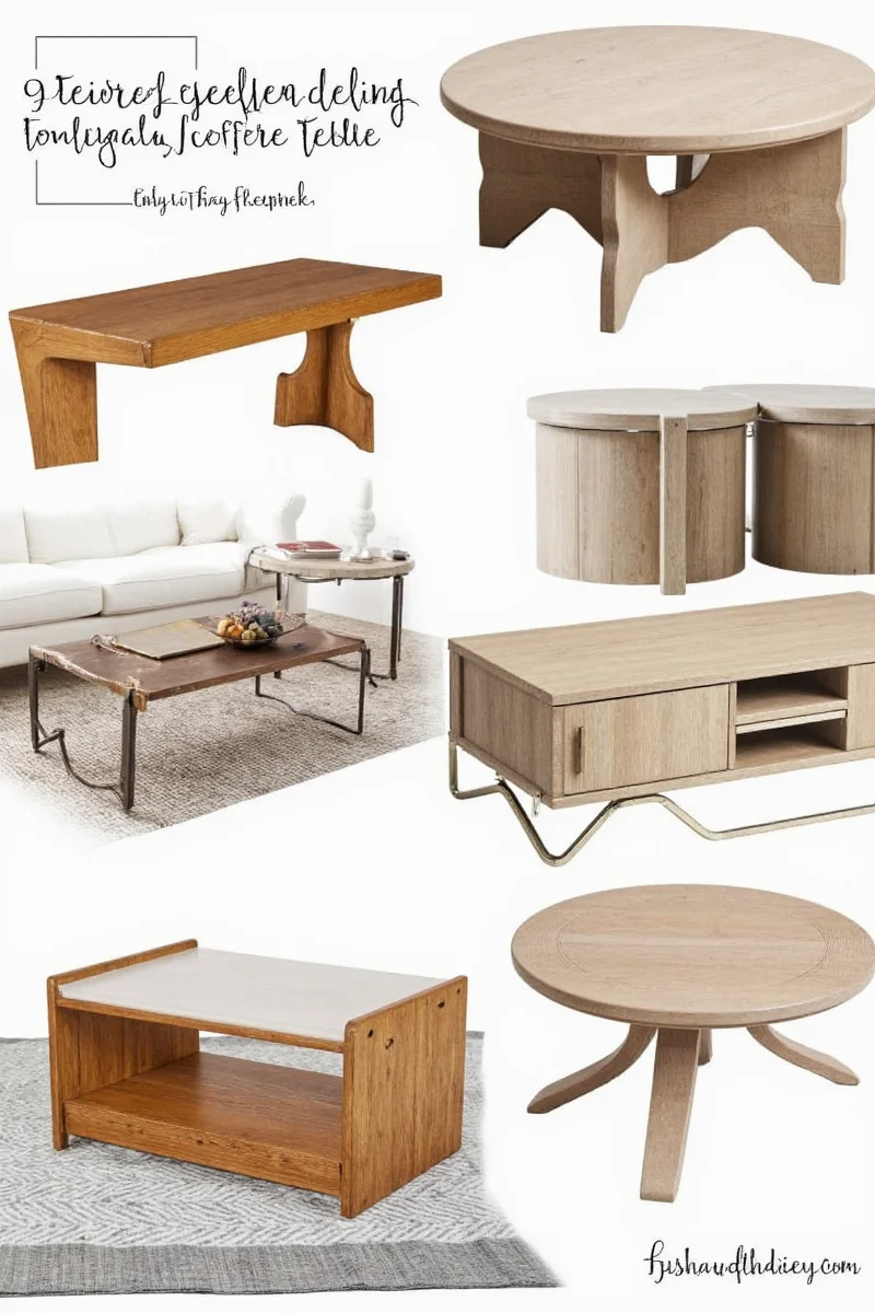 Coffee table cleaning kit and tips infographic
