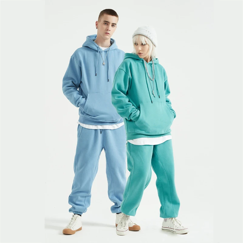 

Wholesale Manufacturer Two Pieces Set Custom Fleece Oversized Hoodies Sweatshirt Mens Jogger Set Tracksuits, Accept customzied