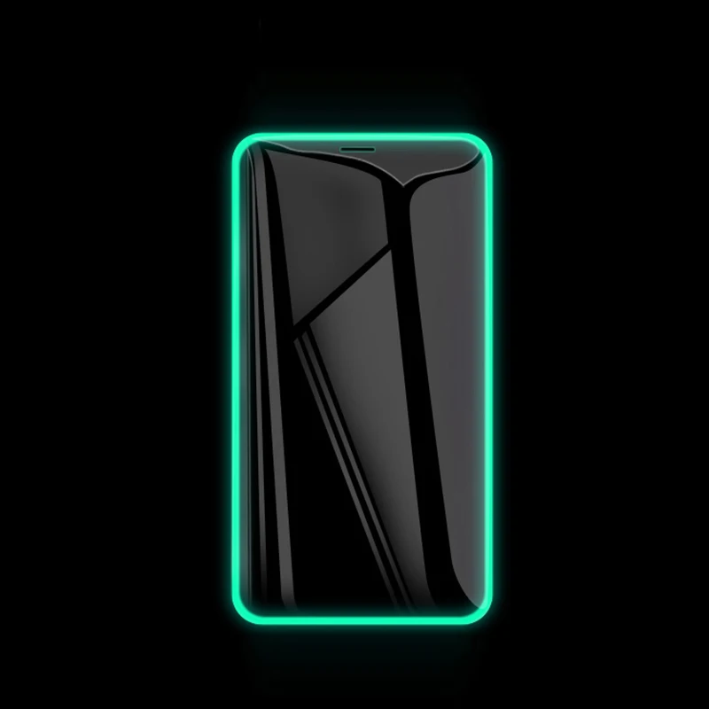 

Hot sale glowing tempered glass screen protector for iPhone 12