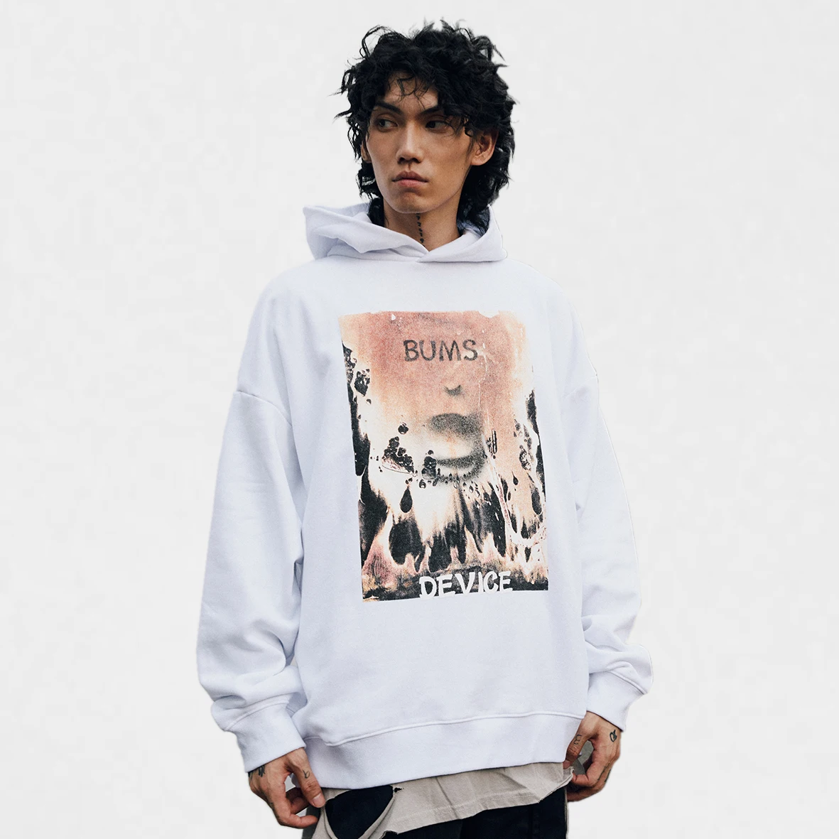 

New Arrival Printed Casual Long Sleeve Cotton Streetwear Loose Men Pullover Hip-Hop Hoodies