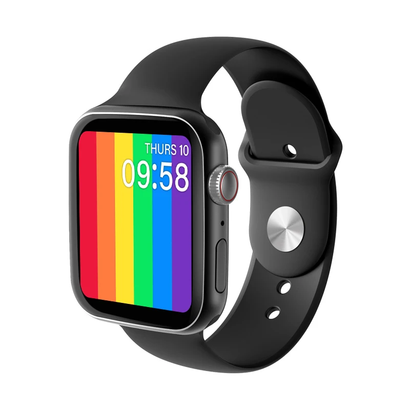 

T900 heart rate blood pressure monitoring MTK2502 multifunctional 1.54 full touch 2.5D call smart watch, Black white