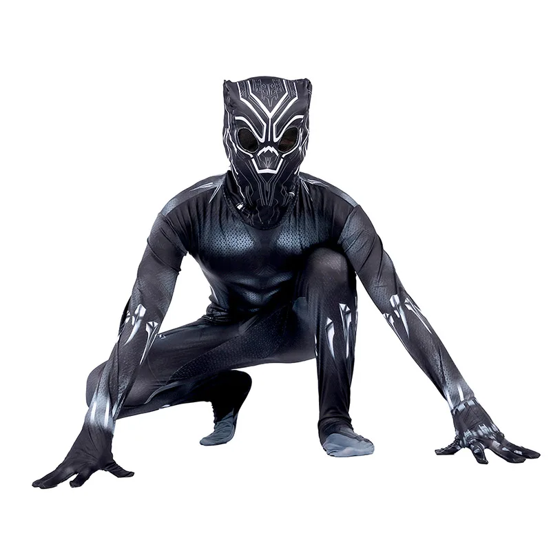 

Black Panther Cosplay tights onesie Halloween Christmas children's costume