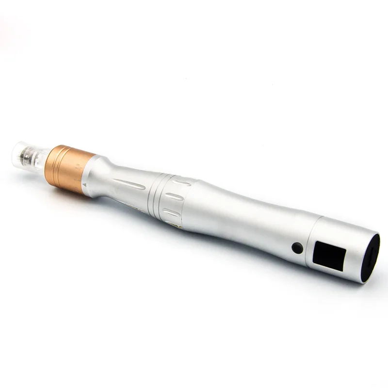 

Black Silver Color LCD Display Micro Needling Machine 12PIN 36PIN Micro Needle Pen for Home Use