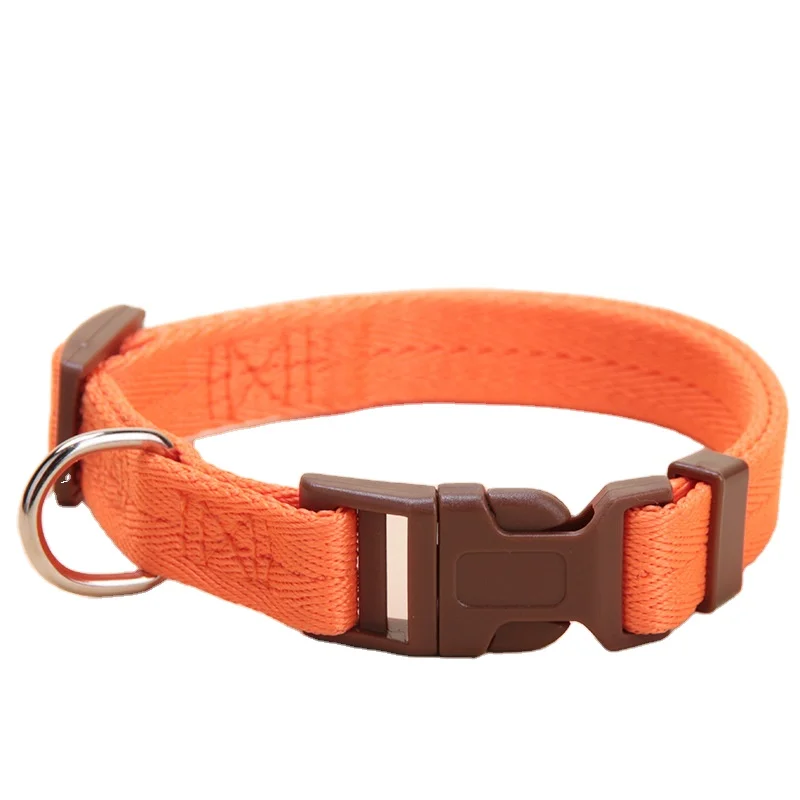 

2021 New Design Oem Custom Luxury Personalized Logo Adjustable Blank Plain Nylon Pet Dog Collar, Customized color