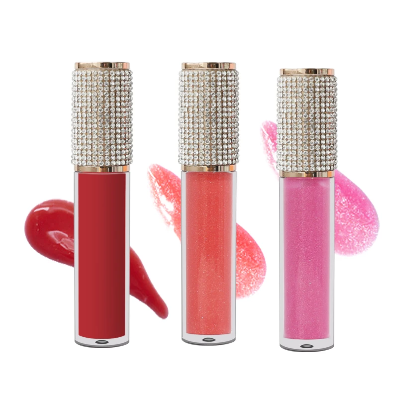 

Diamond lid 52 Colors Shimmer Glossy Lipgloss Private Label