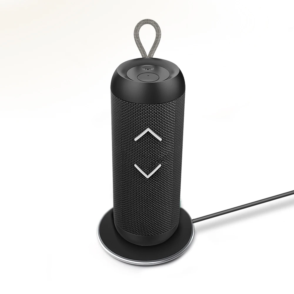 

Wireless Charging Portable Bluetooth Speaker, Black, orange or customize