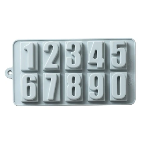 

Hot Selling 0-9 Digital Number Shapes Birthday Baking Cake Silicone Mold