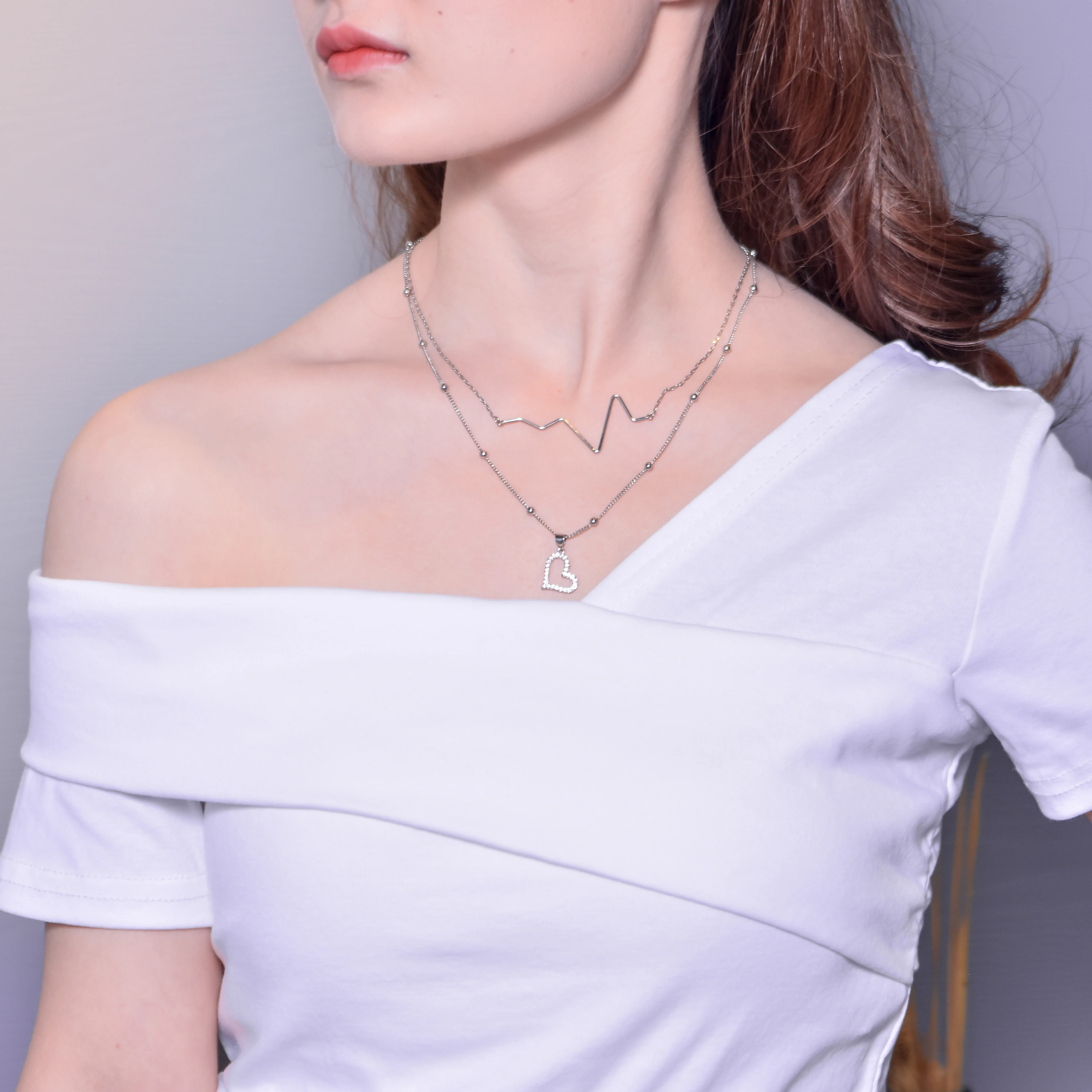 

Loving Cross Chain Minimalist Multi Layered Necklace Fashion Necklace 2021 Trendy
