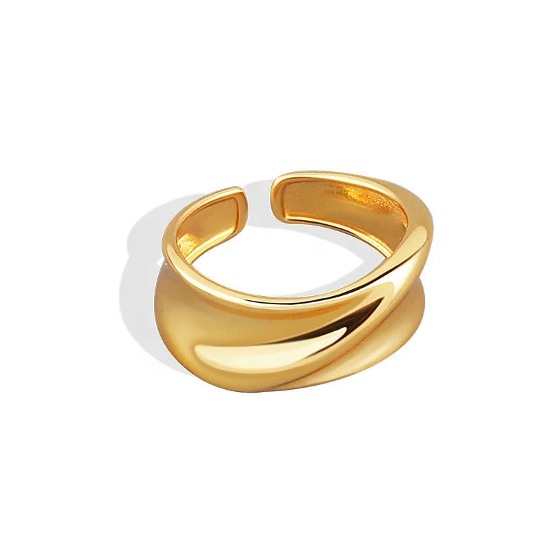 

gold plated jewelry 18k women fashion accessories custom birthday gift ajustable 925 silver jewelry rings, White gold (rose gold, yellow are avaliable)