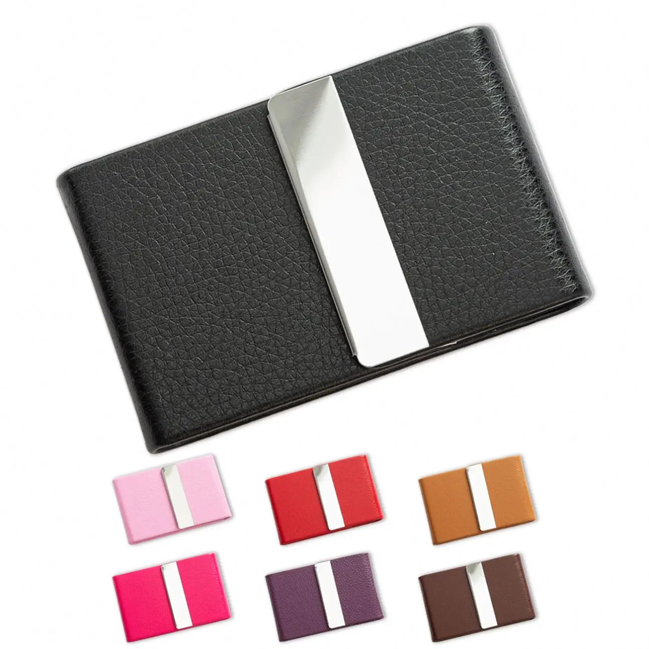 

Top quality personalized custom logo new design business card holder leather, Customized