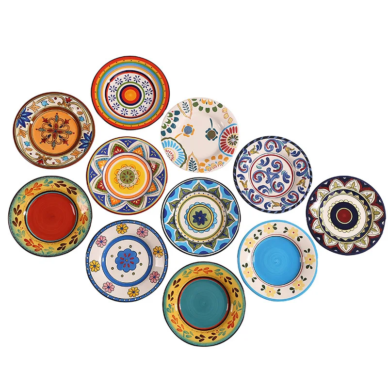 

Hand-painted ceramic dish under-glaze personality ceramic tableware