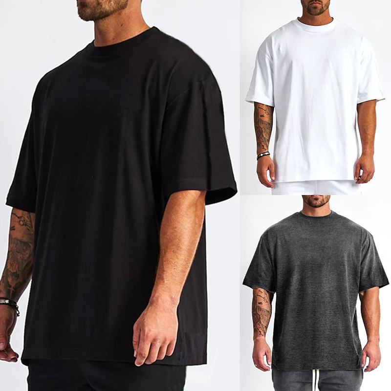 

Wholesale Heavy Weight 100% Cotton Plain T shirt Customized Graphic Oversized T Shirt Men OEM