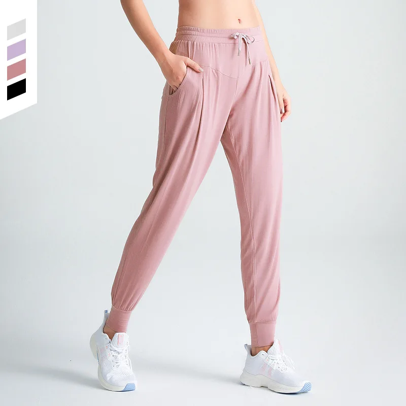 

Women Loose Jogging Yoga Gym Pants Casual Leggings Butt-Lift Ankle-Tied Trousers