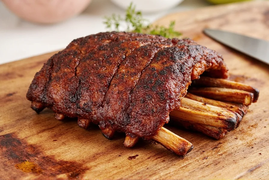 Top spices for rib tips arranged neatly